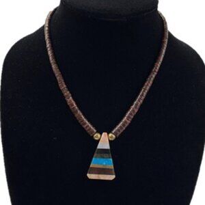 Bonded Chakra Worry Stone Necklace